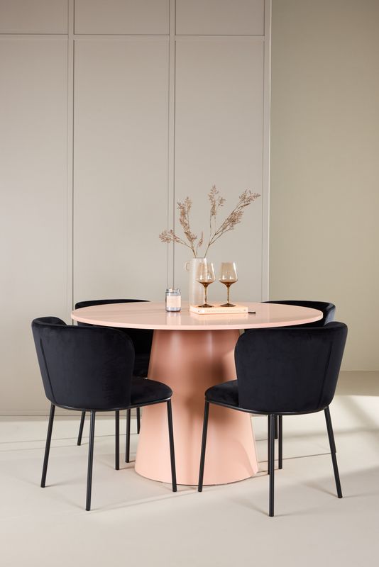 Venture Home Matbord Lanzo med Edina Stol