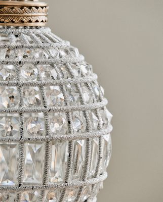 Nordal Crystal lampa med glasprismor, medium