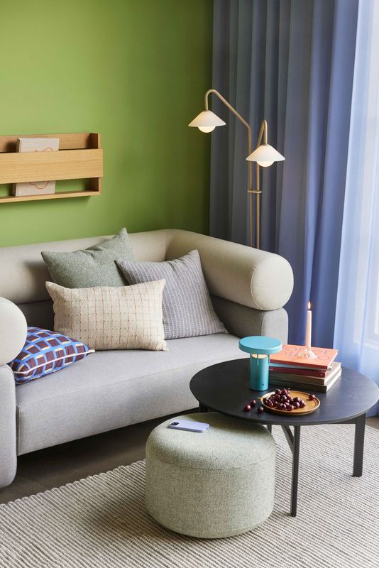 Hübsch Como Golvlampa Beige 30x50xh165cm, G9