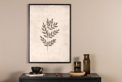 Venture Home Spring leaf Poster Beige