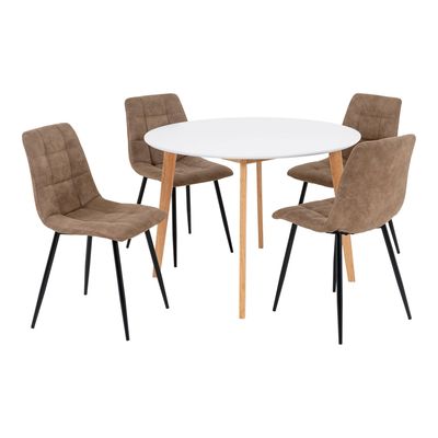 House Nordic Vojens och Middelfart Matgrupp Brun/Vit