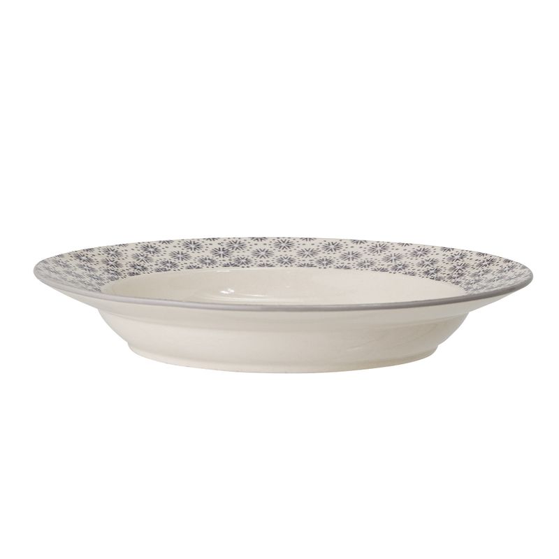 Bloomingville Elsa Tallrik Deep, Grå, Stengods - 12-pack