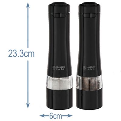 Russel Hobbs Salt&Pepparkvarn Keramisk Stålverk svart stål