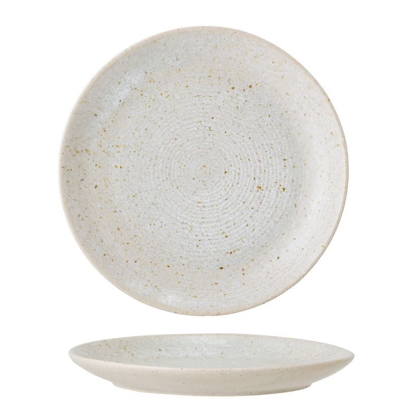 Bloomingville Taupe Tallrik, Grå, Stengods - 12-pack