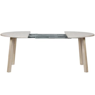 WOOOD Lange Jan Utdragbart Rund Matbord i Ek