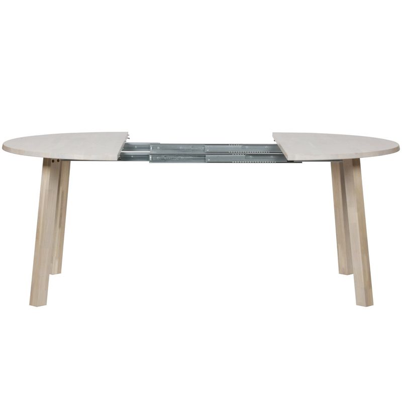 WOOOD Lange Jan Utdragbart Rund Matbord i Ek