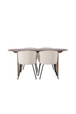 Venture Home Matgrupp Andy med stolarna Berit