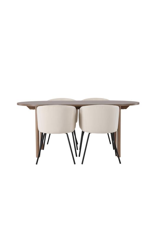 Venture Home Matgrupp Andy med stolarna Berit