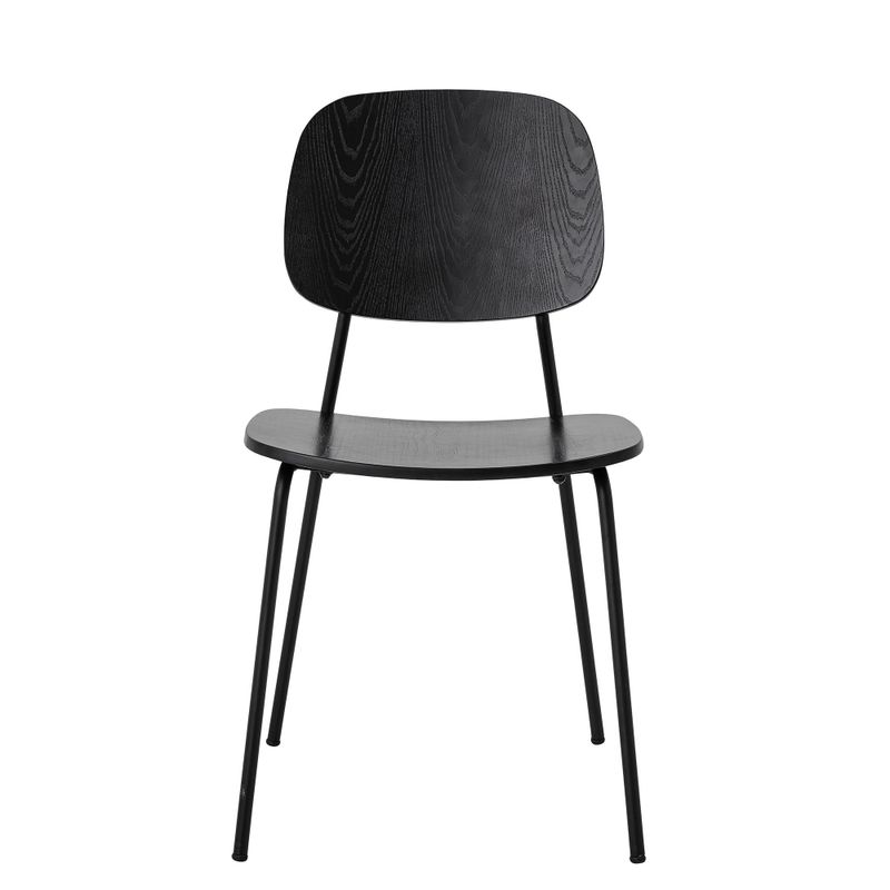 Bloomingville Monza Matstol, Svart, Plywood, L45xH83xW52 cm