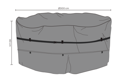 Brafab Möbelskydd Matgrupp Runt 300x80 cm Premium
