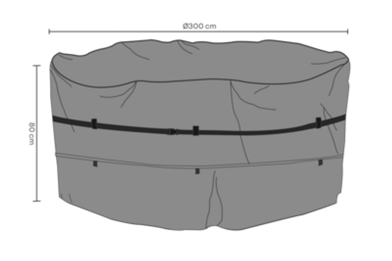 Brafab Möbelskydd Matgrupp Runt 300x80 cm Premium