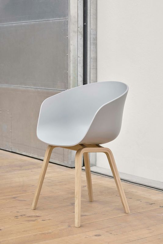 HAY About A Chair 22 stol Concrete grey/Oak