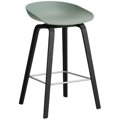 HAY About A Stool 32 barstol Fall green/Black, 65 cm