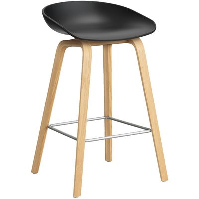 HAY About A Stool 32 barstol Black/Oak, 65 cm