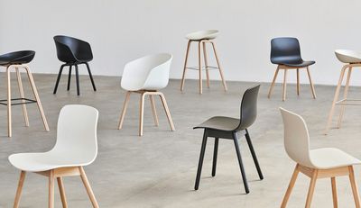 HAY About A Stool 32 barstol Black/Oak/Black, 75 cm