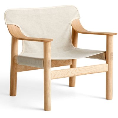 HAY Bernard fåtölj Raw canvas/Oak