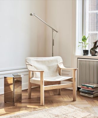 HAY Bernard fåtölj Raw canvas/Oak