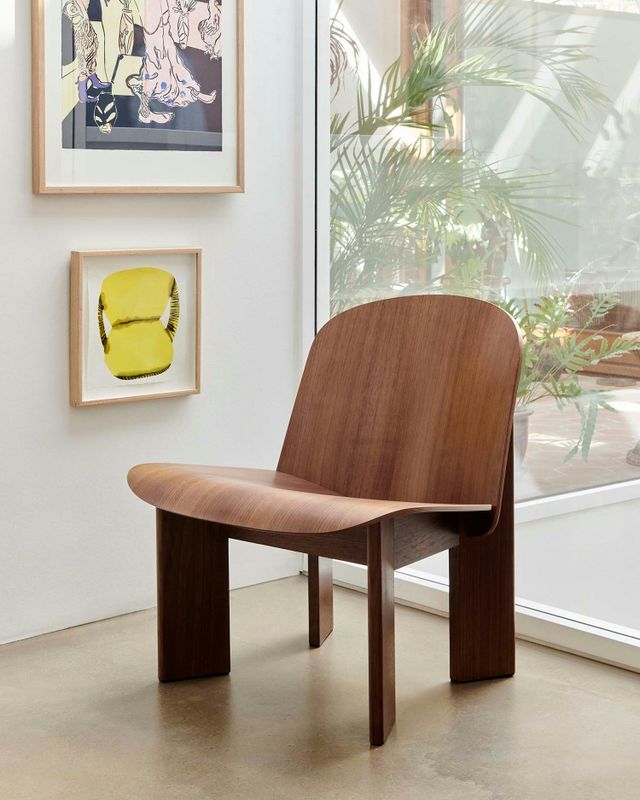 HAY Chisel 85 fåtölj Lacquered walnut