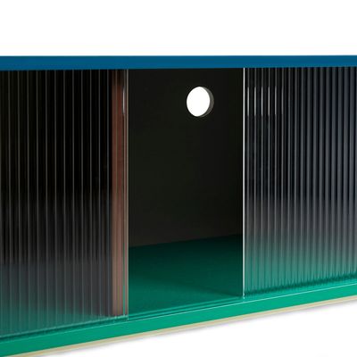 HAY Colour Cabinet sideboard med glasdörrar Multi, 180 cm