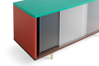HAY Colour Cabinet sideboard med glasdörrar Multi, 120 cm