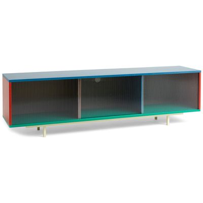 HAY Colour Cabinet sideboard med glasdörrar Multi, 180 cm