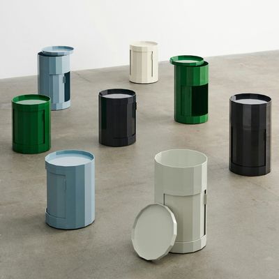 HAY Facet Cabinet 101 skåp Misty blue, Ø38 cm