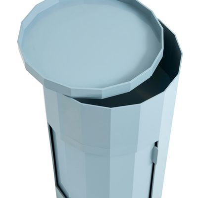 HAY Facet Cabinet 101 skåp Misty blue, Ø38 cm