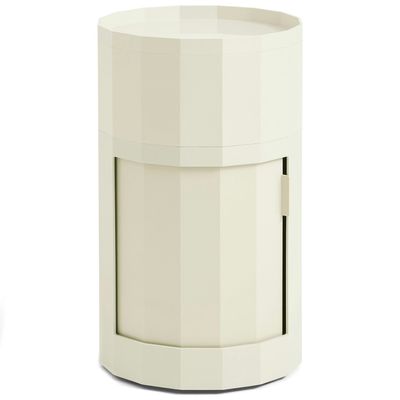 HAY Facet Cabinet 101 skåp Eggshell, Ø38 cm