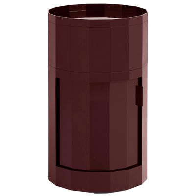 HAY Facet Cabinet 101 skåp Burgundy, Ø38 cm