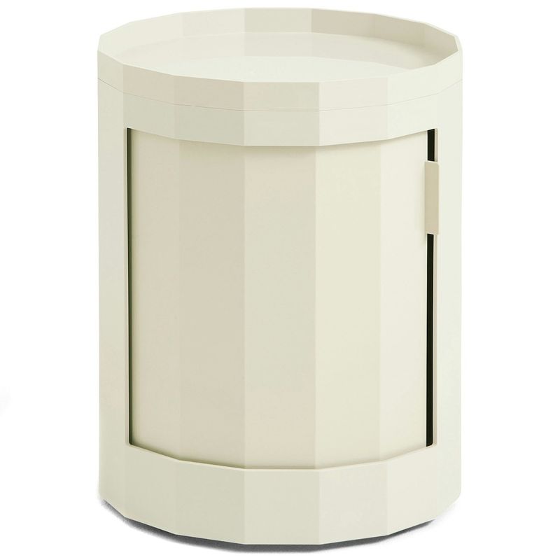 HAY Facet Cabinet 100 skåp Eggshell, Ø38 cm