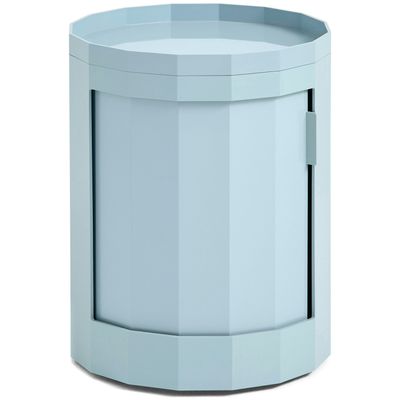 HAY Facet Cabinet 100 skåp Misty blue, Ø38 cm