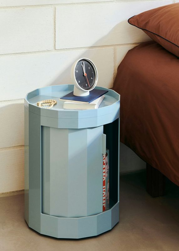 HAY Facet Cabinet 100 skåp Misty blue, Ø38 cm