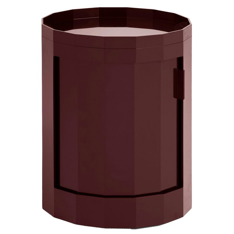 HAY Facet Cabinet 100 skåp Burgundy, Ø38 cm