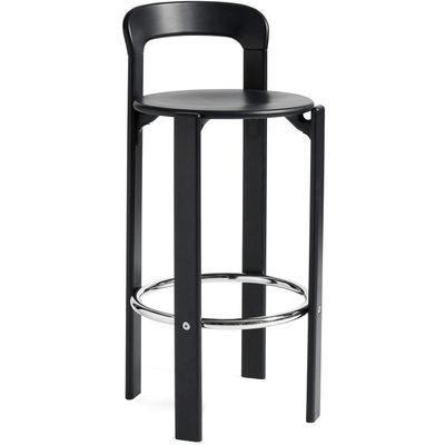 HAY Rey barstol Deep black, 75 cm