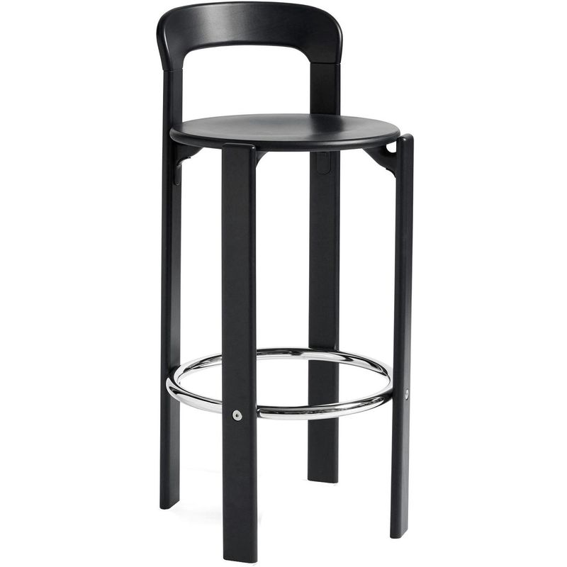HAY Rey barstol Deep black, 75 cm