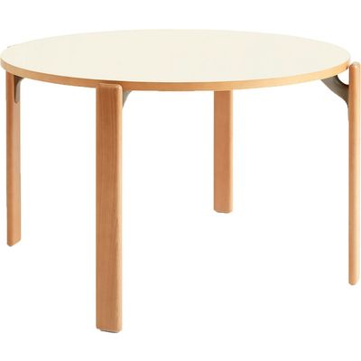 HAY Rey matbord Golden/Ivory white, Ø128 cm