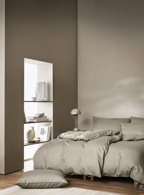 Høie Harmoni påslakanset beige 150x210 cm 2 delar