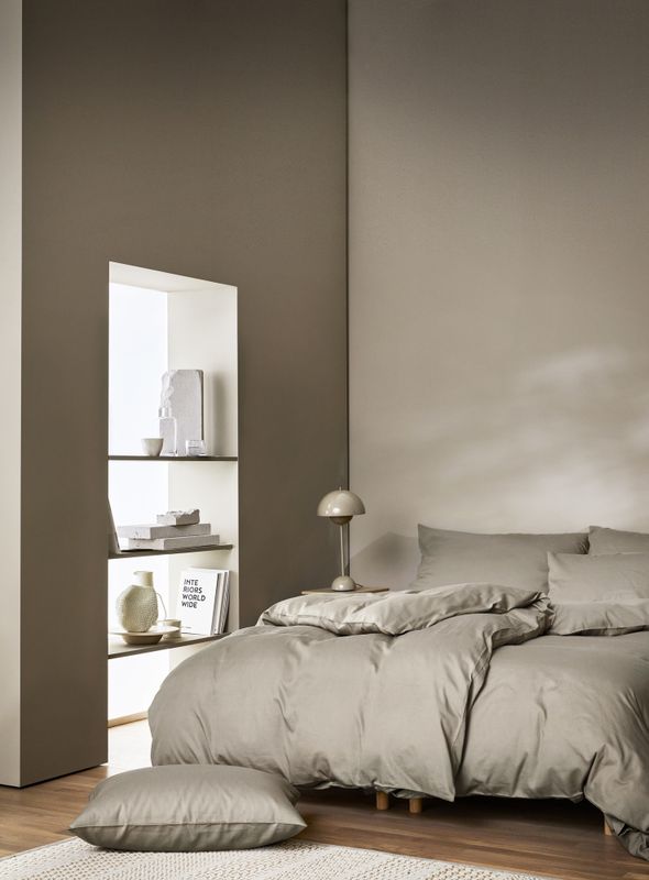 Høie Harmoni påslakanset beige 150x210 cm 2 delar