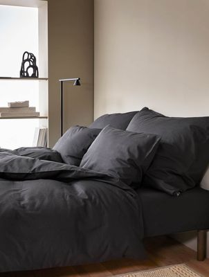 Høie Harmoni påslakanset dämpad svart 150x210 cm 2 delar