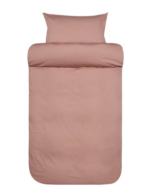 Høie Harmoni påslakanset varm rosa 220x220 cm 3 delar