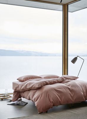 Høie Harmoni påslakanset varm rosa 150x210 cm 2 delar