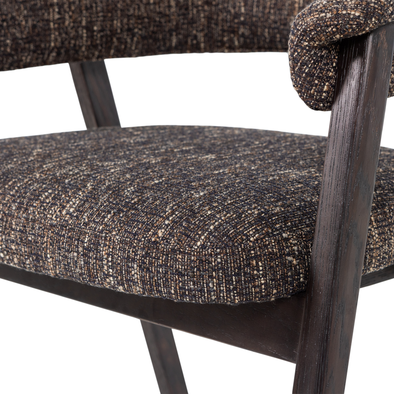 WOOOD Tunar Matstol med Armstöd Mörkbrun [FSC] 2 st