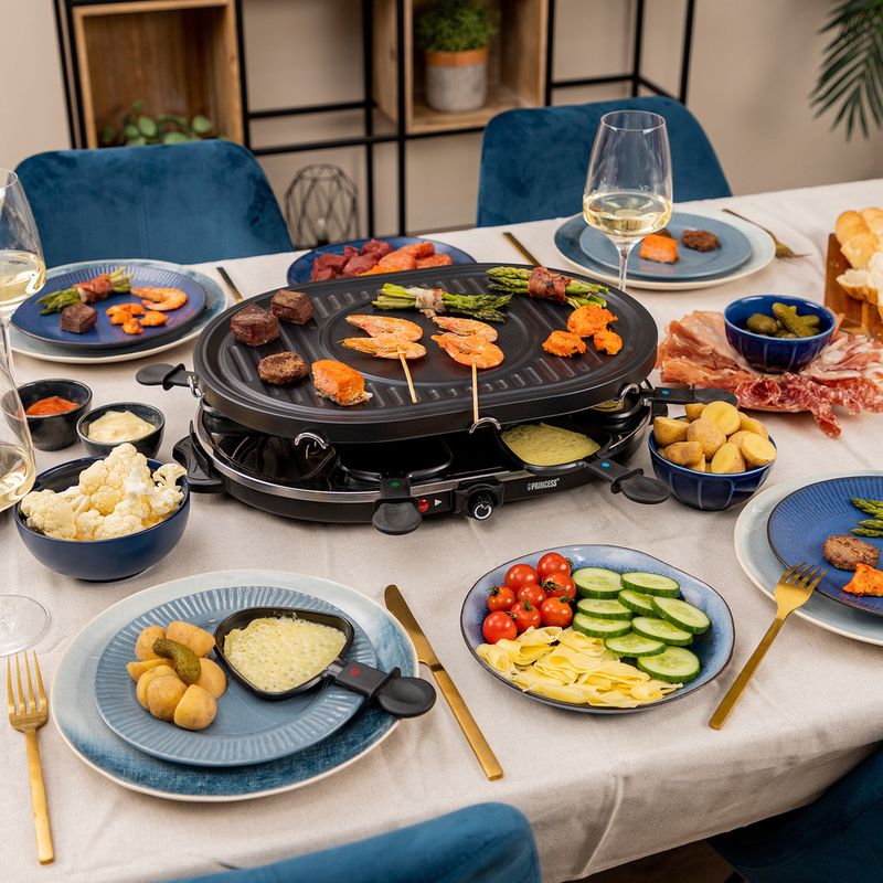 Princess Raclette 8 Oval Grill Party  162700   43X30cm grillplatta