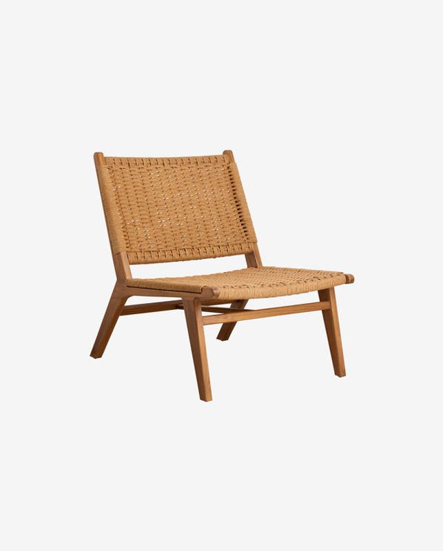 Nordal CLUB Lounge Stol i Teak och Pappersrep