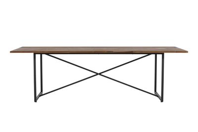 Venture Home Padang Matbord i Teak och Svart Metall