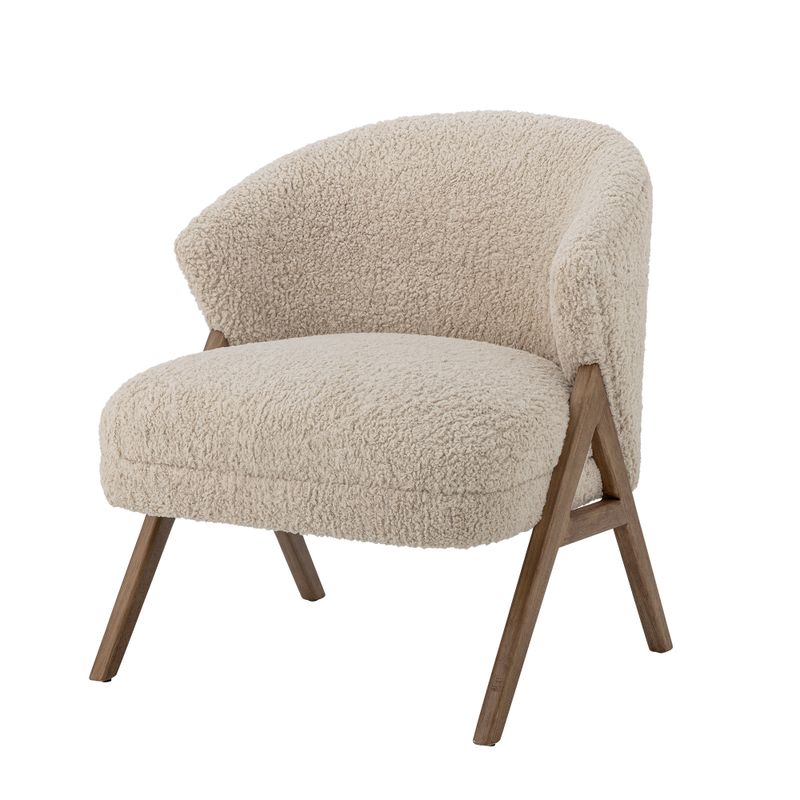 Bloomingville Camino Fåtölj, Natur, FSC®100%, Gummiträ, L68xH80xW70 cm