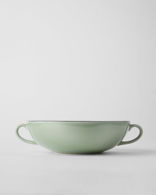 Gustavsberg NATUR Krusbärsgrön, Skål 17 cm, rund m 2 öron