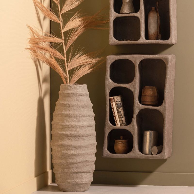 WOOOD CLAY Väggskåp Papper Maché Grå