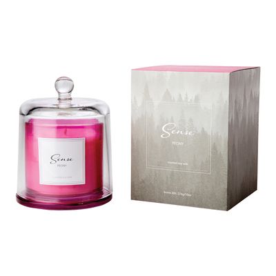 Affari of Sweden SENSE Doftljus med kupa Peony, Ceriserosa
