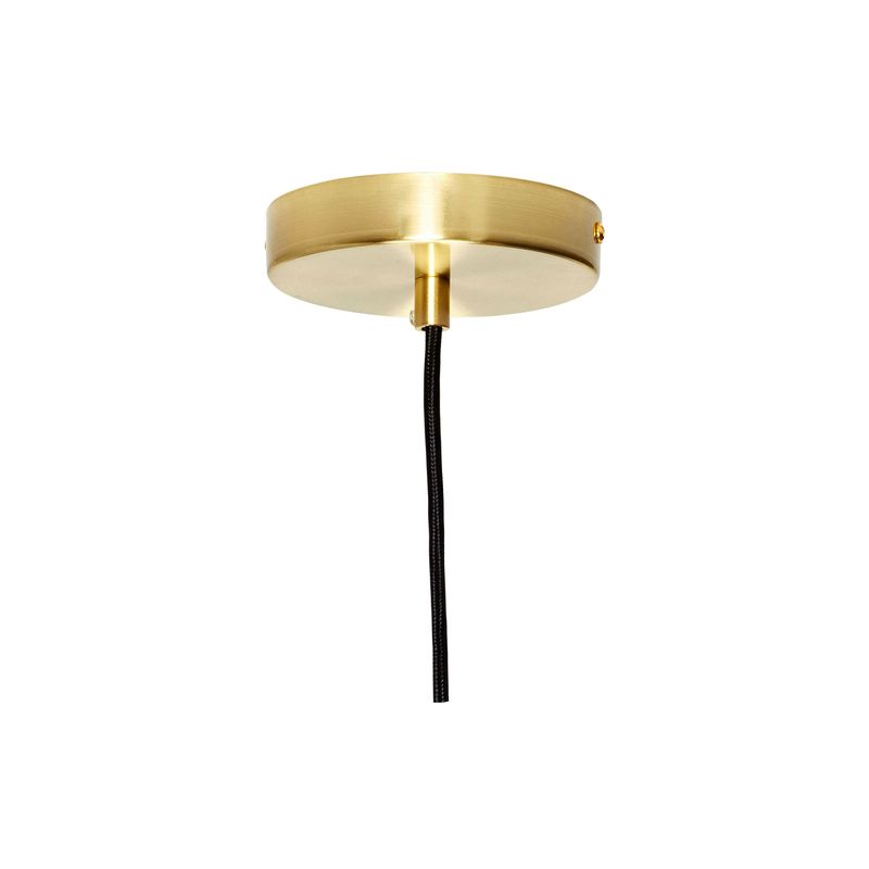 Hübsch Serene Taklampa Ø42 Vit med Mässingdetaljer